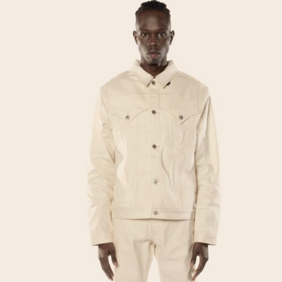 HOLLYWOOD DENIM JACKET - SAND - Picture 4 of 7